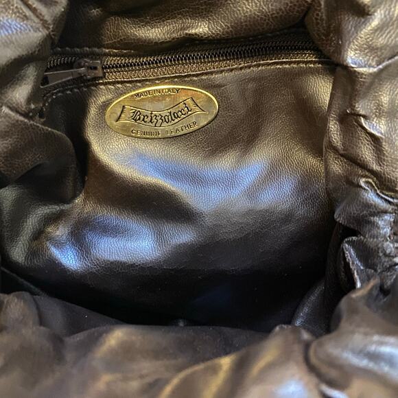 BRIZZOLARI Brown SUEDE Leather‎ CROSSBODY Tassel Purse Made in Italy - Picture 9 of 10